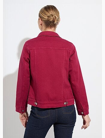 Chaqueta vaquera recta con botones