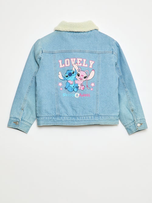 Chaqueta vaquera 'Stitch' con cuello efecto borreguito - Kiabi