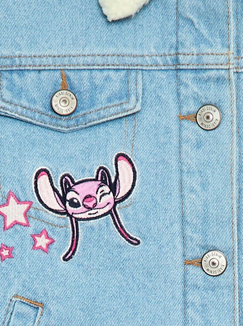 Chaqueta vaquera 'Stitch' con cuello efecto borreguito - Kiabi