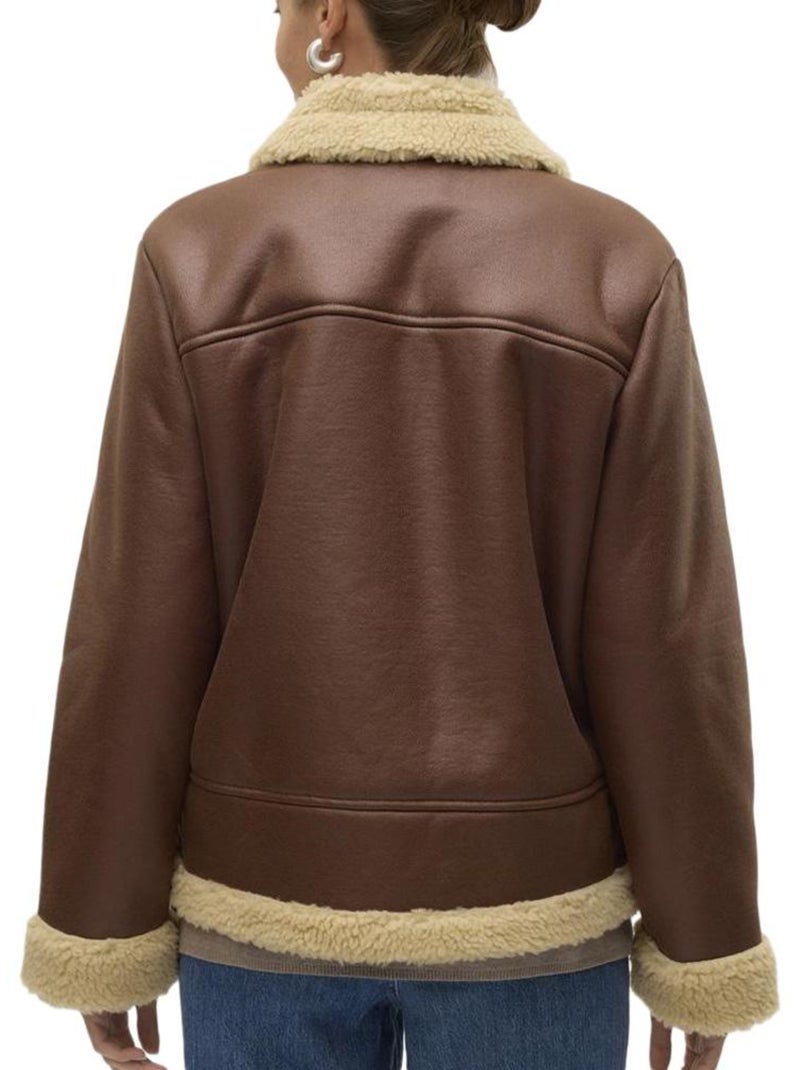 Chaqueta Vero Moda para Mujer Marrón capuchino - Kiabi