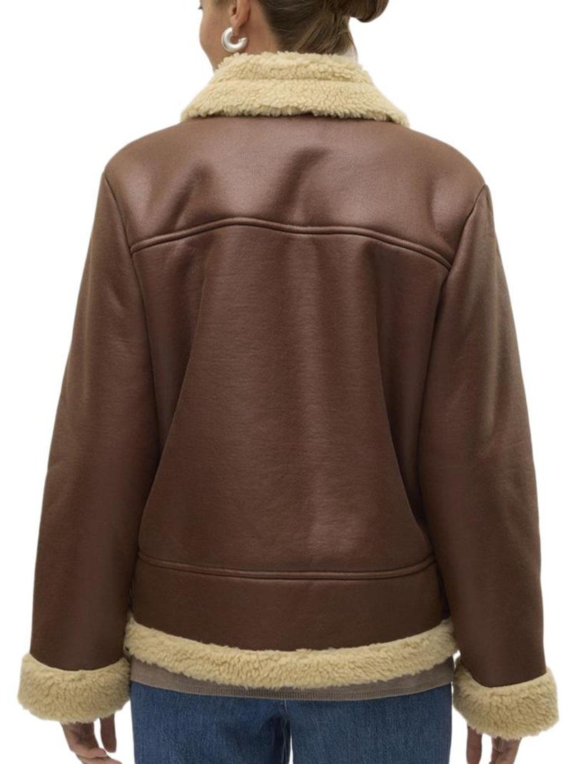 Chaqueta vero moda para mujer Marrón capuchino - Kiabi