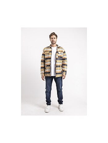 Chaqueta zipeada cuadros ZOUGAROU