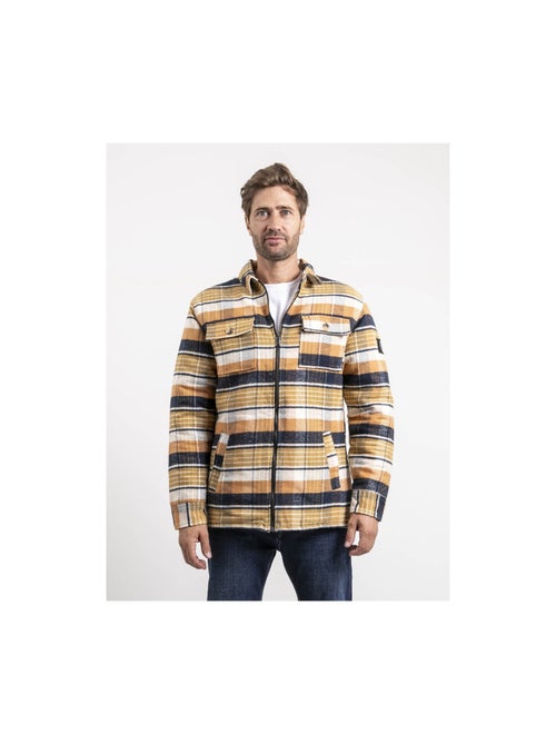 Chaqueta zipeada cuadros ZOUGAROU - Kiabi