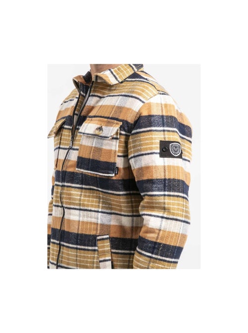 Chaqueta zipeada cuadros ZOUGAROU - Kiabi