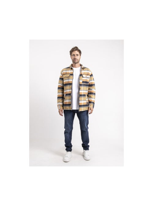 Chaqueta zipeada cuadros ZOUGAROU - Kiabi