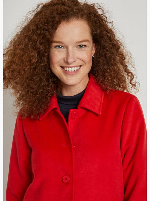 Chaqueta/abrigo en tejido liso o pata de gallo - AFIBEL - Kiabi