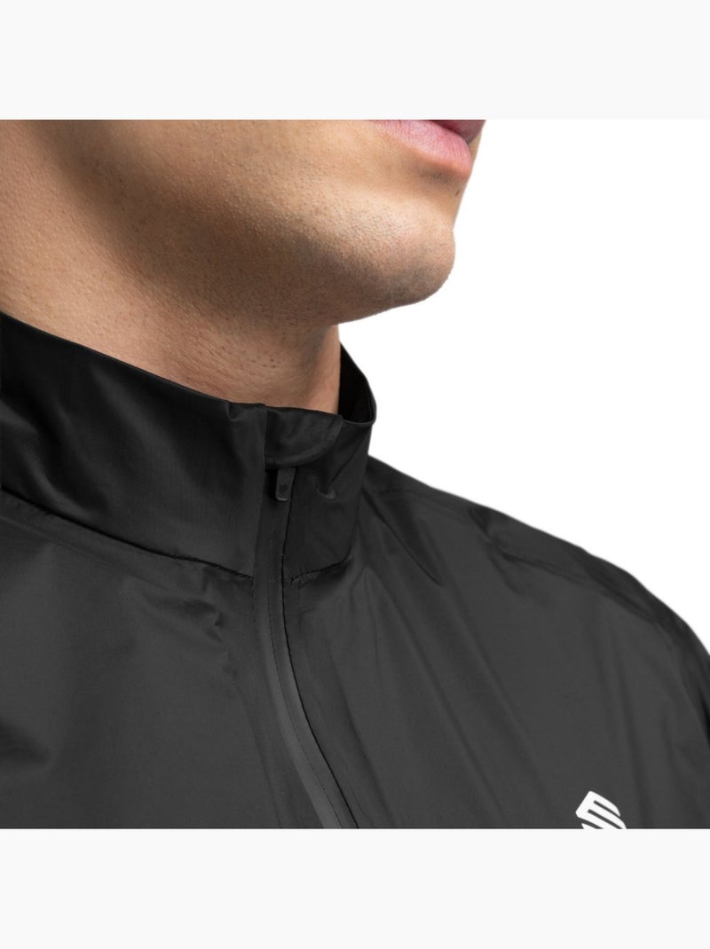 Chaquetas de lluvia ciclismo hombre ciclismo hombre j2 tourmalet Negro - Kiabi