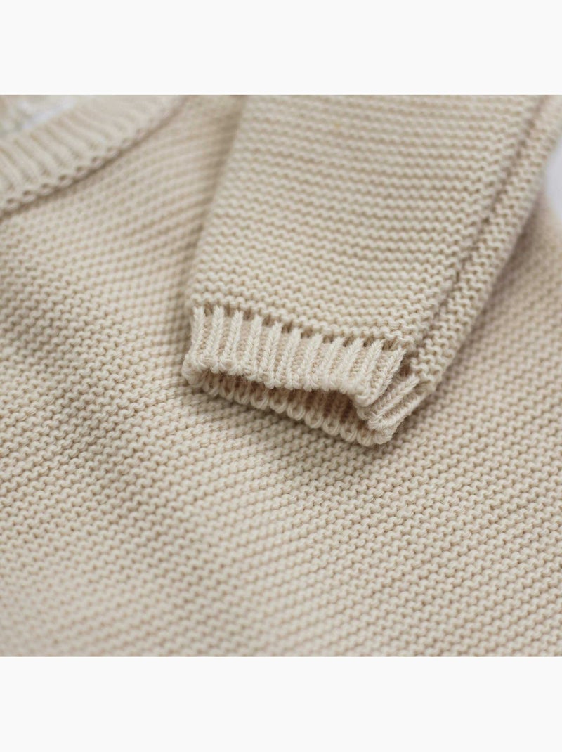 Chaquetita de nacimiento de punto Beige - Kiabi