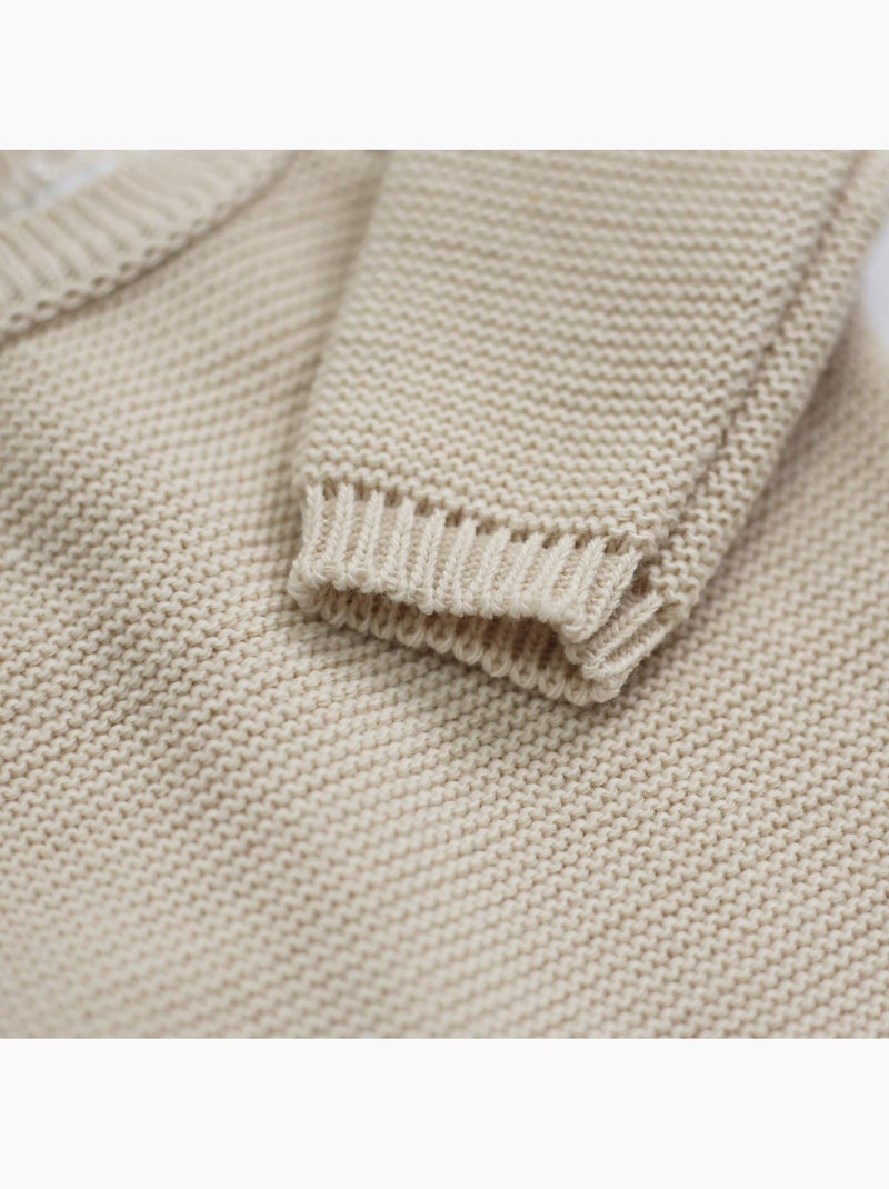 Chaquetita de punto para recién nacidos Beige - Kiabi