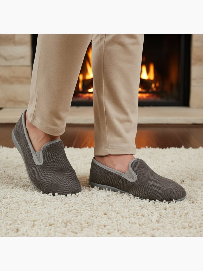 Charentainas hombre terciopelo microfibra ozabi fabricadas españa Gris - Kiabi