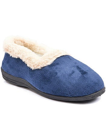 Charentaisas mujer invierno ozabi, fieltro liso, cuello pelo sintético, forradas