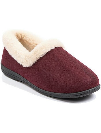 Charentaisas mujer invierno ozabi, fieltro liso, cuello pelo sintético, forradas