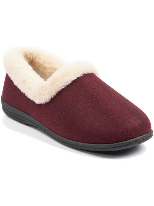 Charentaisas mujer invierno ozabi, fieltro liso, cuello pelo sintético, forradas - Kiabi Charentaisas mujer invierno ozabi, fieltro liso, cuello pelo sintético, forradas - Kiabi