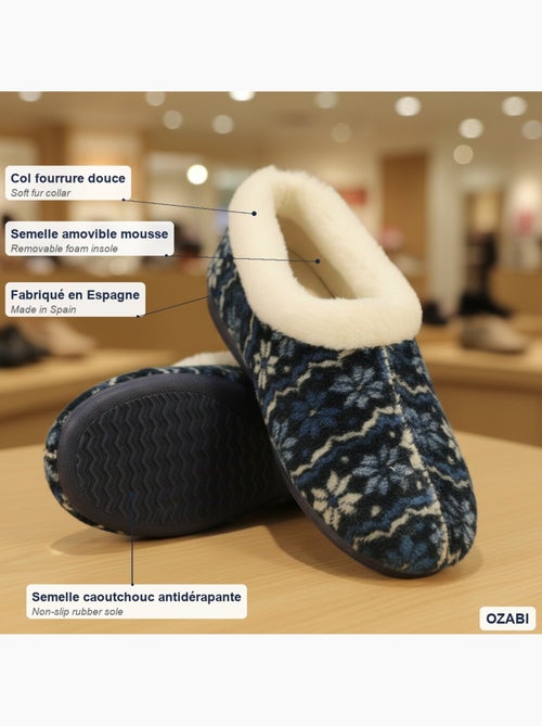 Charentaisas mujer ozabi cuello piel suela extraíble fabricadas españa - Kiabi