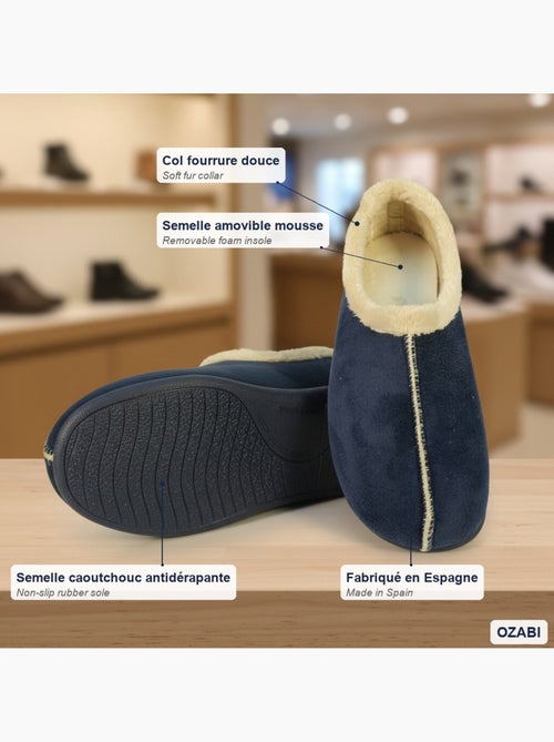Charentaisas mujer ozabi cuello piel suela extraíble fabricadas españa - Kiabi