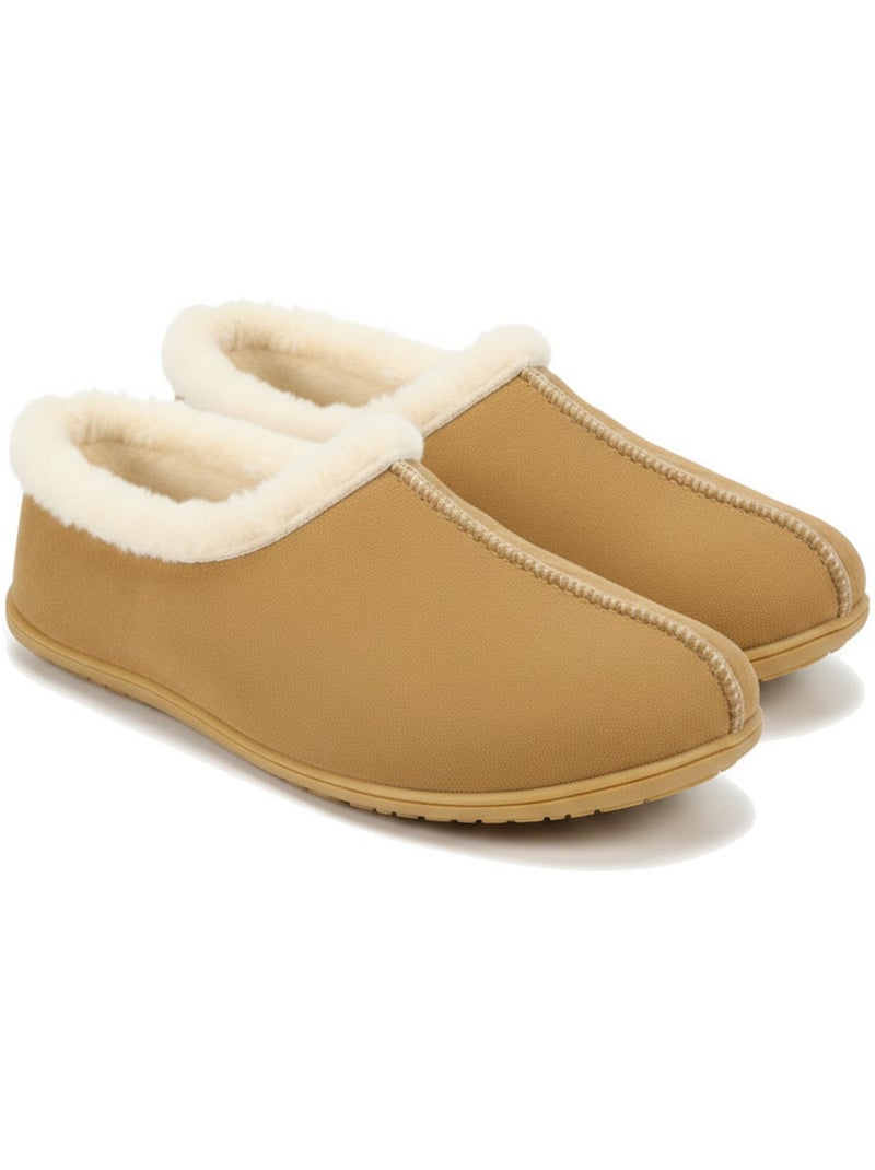 Charentaisas mujer ozabi cuello piel suela extraíble fabricadas españa Camel - Kiabi