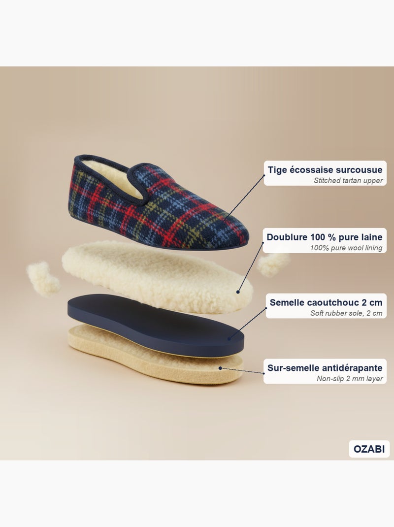 Charentaises mixtas premium ozabi forro pura lana fabricadas en españa Multicolor - Kiabi