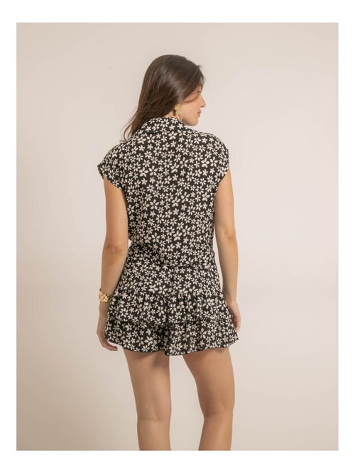 Chemisier estampado anudado OLBA - Kiabi