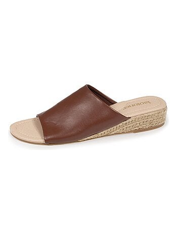 Chinelas con tacón de banda de 3 cm Isotoner