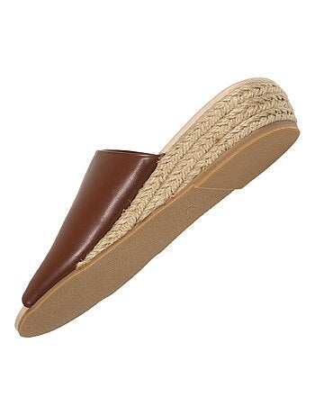 Chinelas con tacón de banda de 3 cm Isotoner