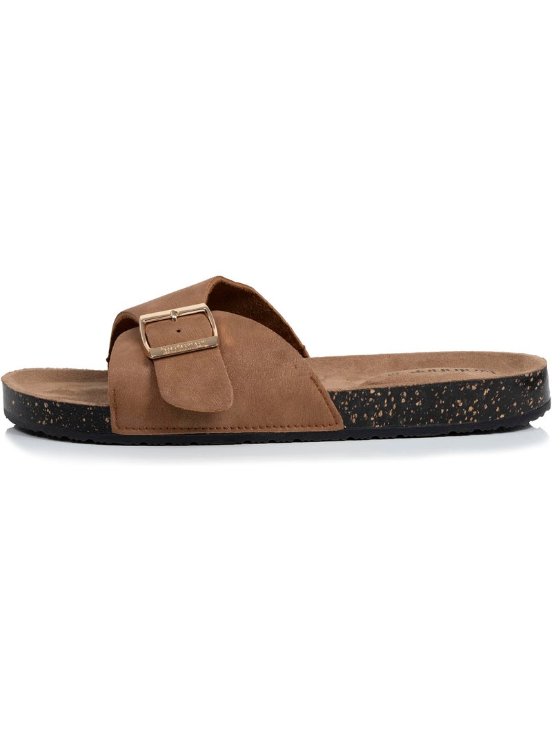 Chinenas con correa única Camel, plantilla de talón de parche ultraconfortable  Isotoner Camel - Kiabi