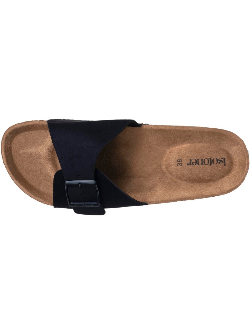 Chinenas con sencilla correa negra, plantilla de tacón de parche ultracómoda  Isotoner Negro - Kiabi