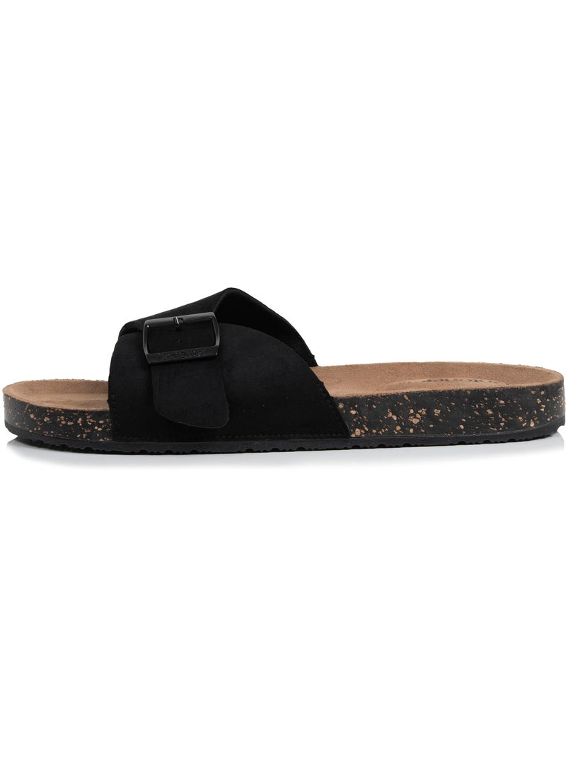 Chinenas con sencilla correa negra, plantilla de tacón de parche ultracómoda  Isotoner Negro - Kiabi