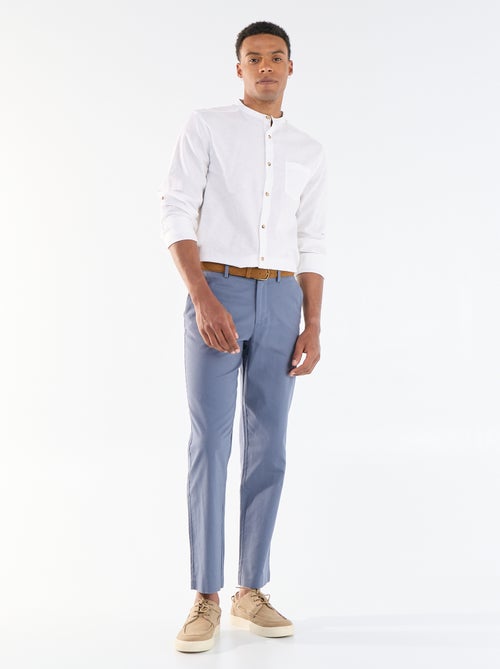 Chino liso corte estándar - Kiabi