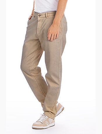 CHINO Pantalón chino de gabardina elástica