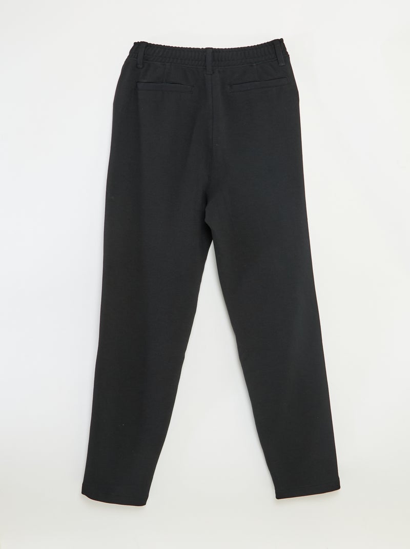 Chino regular liso - colección fácil de poner Negro - Kiabi