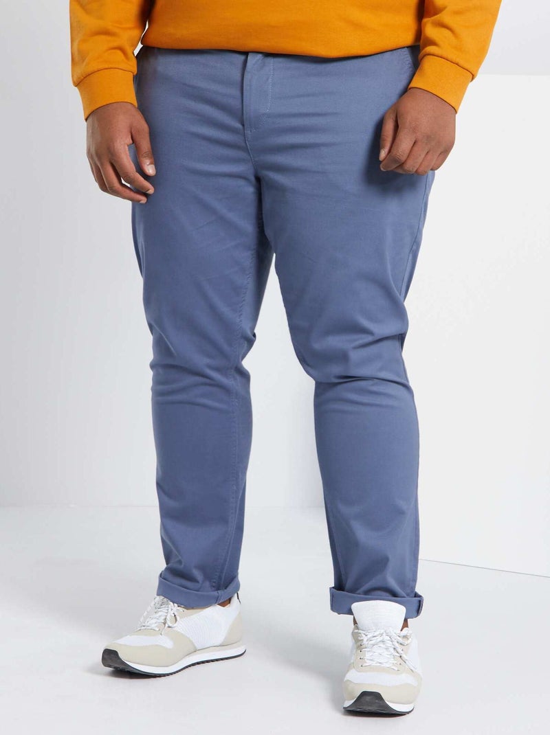 Chino slim - L32 AZUL - Kiabi
