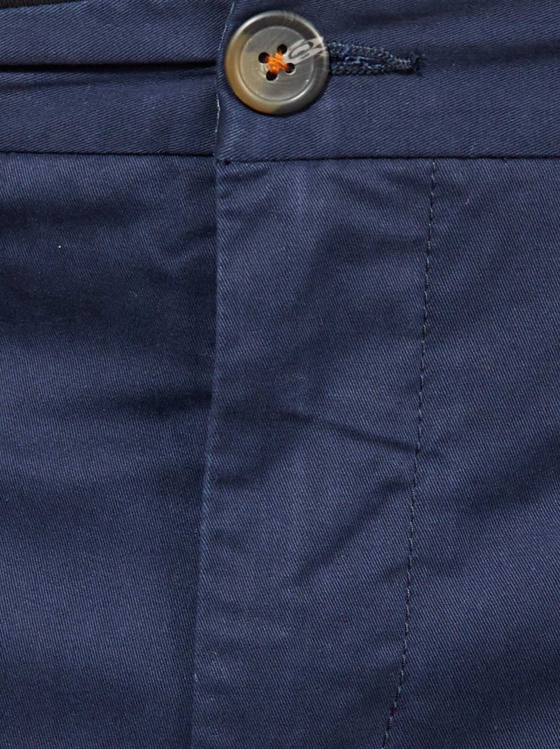 Chino slim - L32 AZUL - Kiabi
