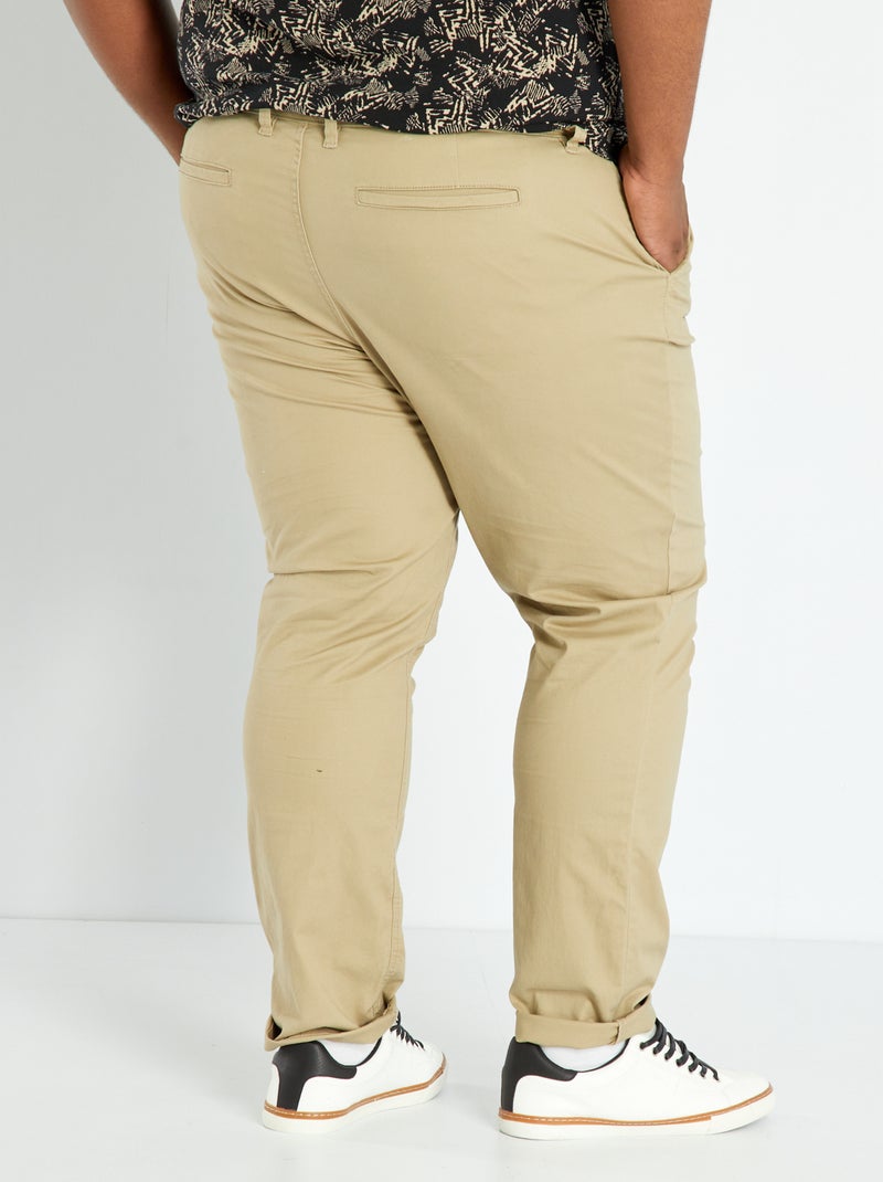 Chino slim - L32 beige de mezclilla - Kiabi