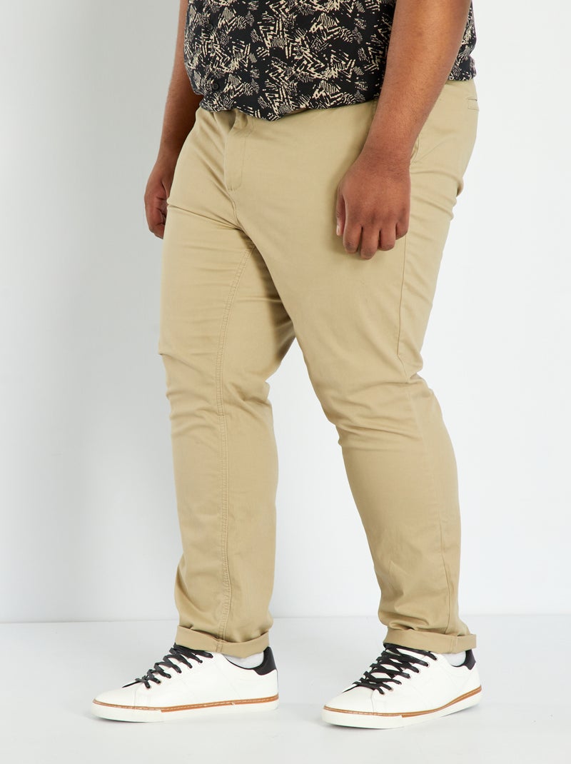 Chino slim - L32 beige de mezclilla - Kiabi
