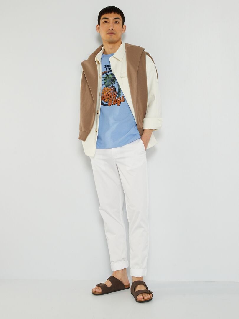 Chino slim  - L32 Blanco - Kiabi