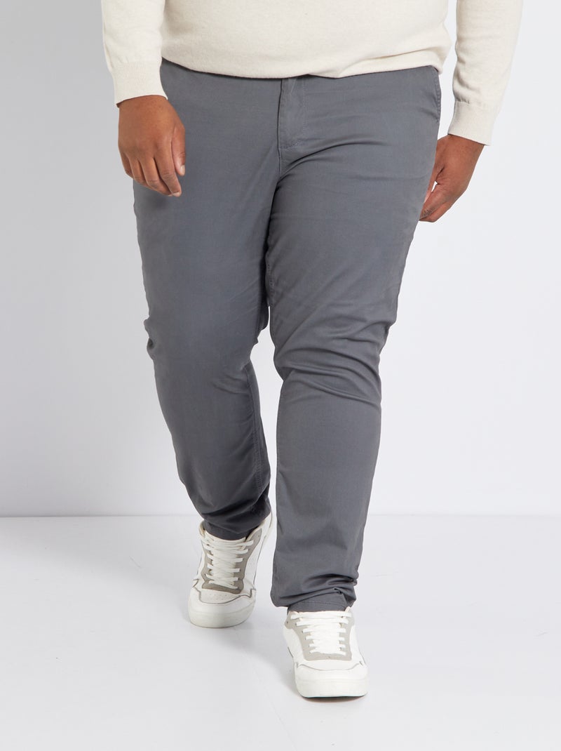 Chino slim - L32 GRIS - Kiabi