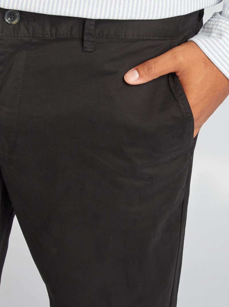 Chino slim - L32 negro - Kiabi