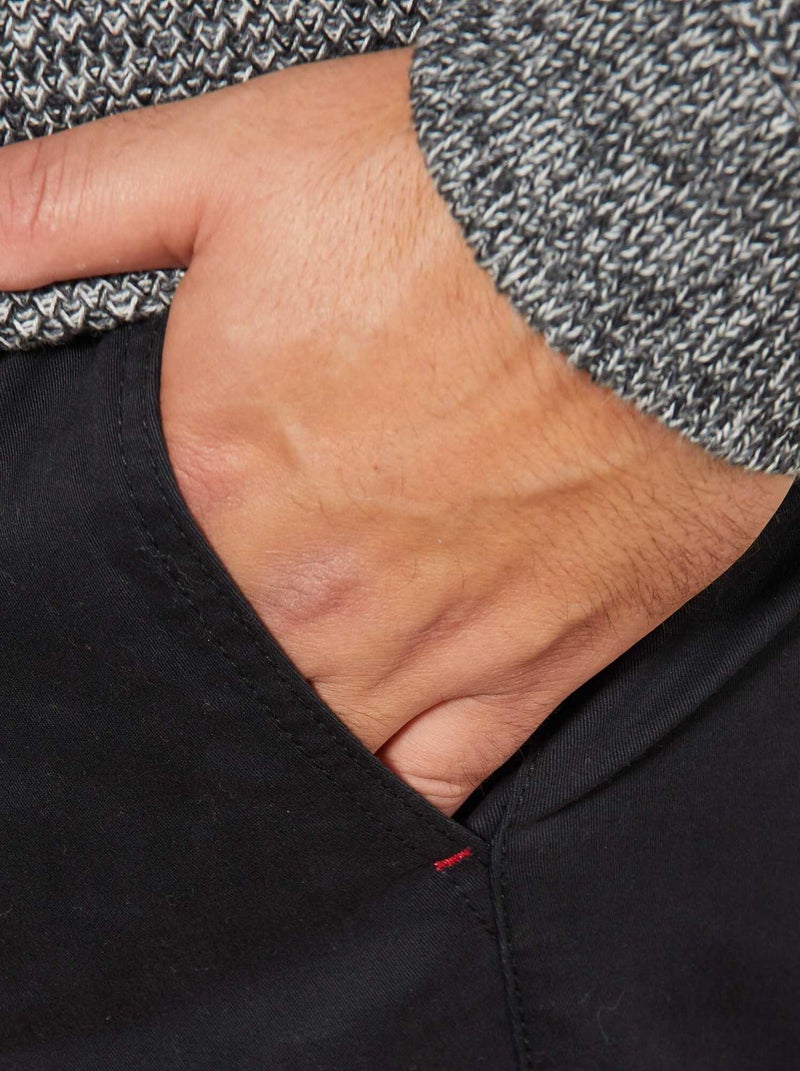 Chino slim - L32 negro - Kiabi