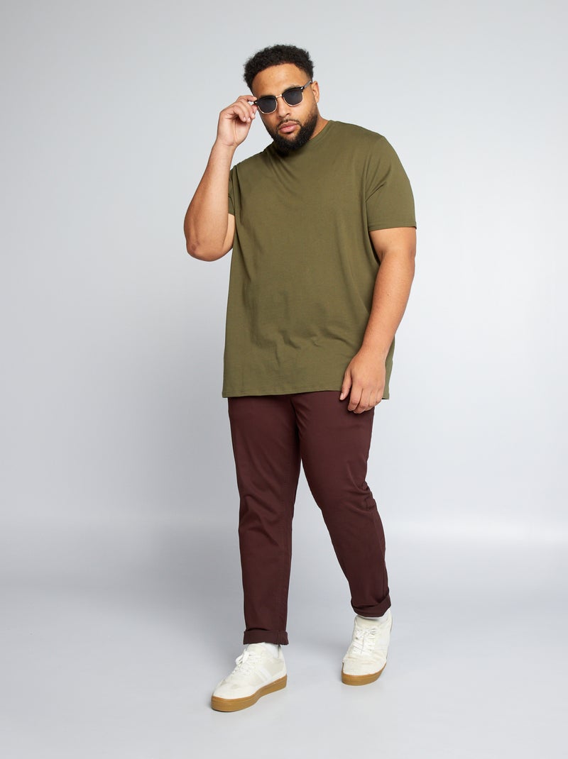 Chino slim - L32 ROJO - Kiabi