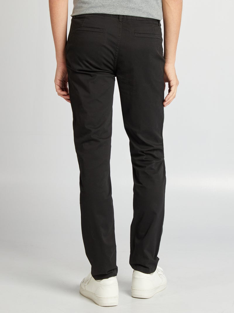 Chino slim  - L34 NEGRO - Kiabi