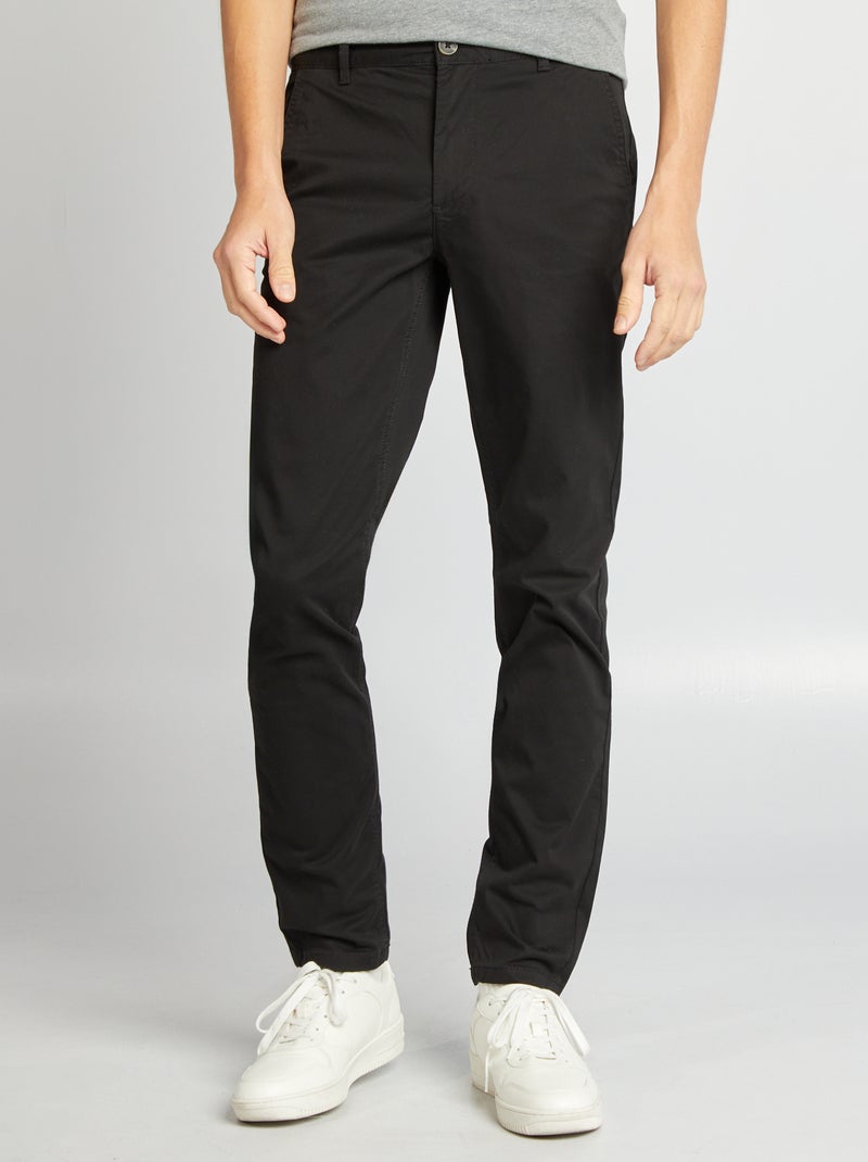 Chino slim  - L34 NEGRO - Kiabi