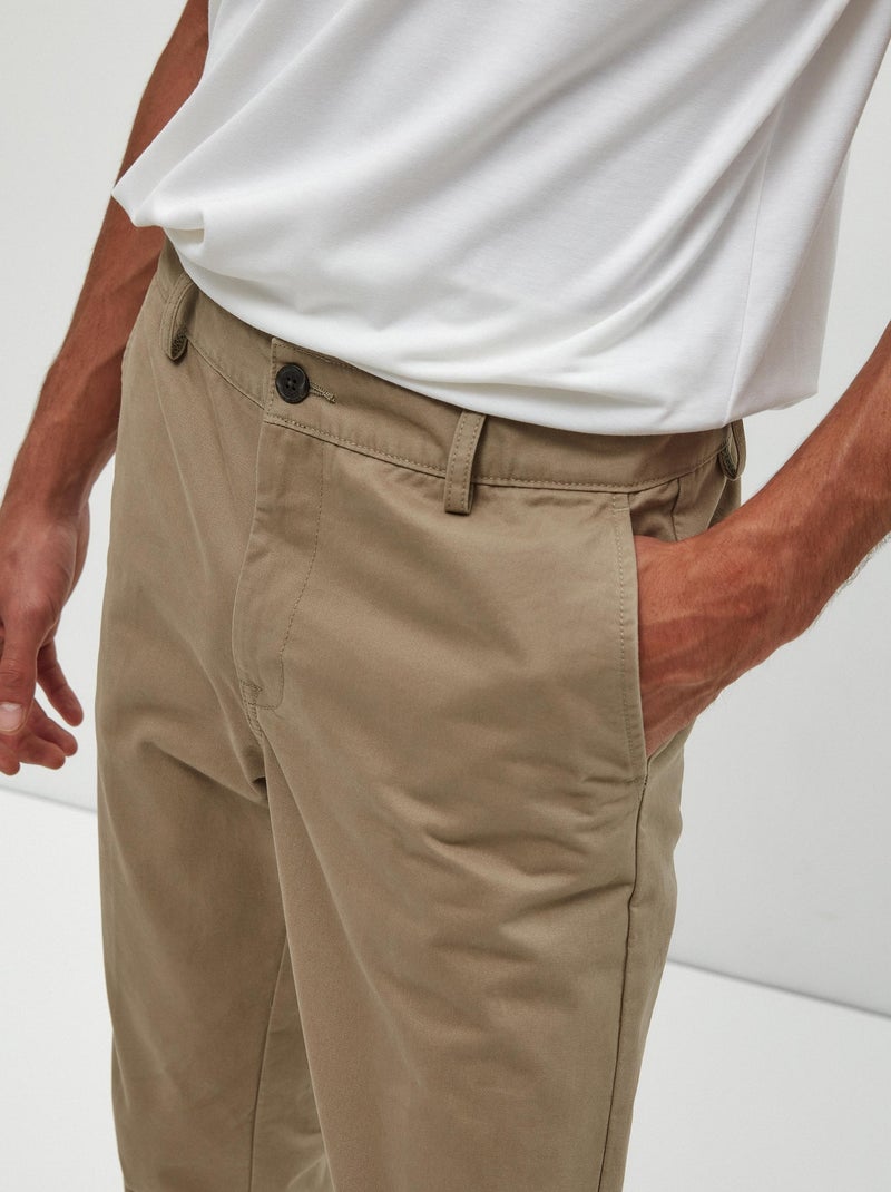 Chinos premium "slim fit", MO Fashion Beige - Kiabi