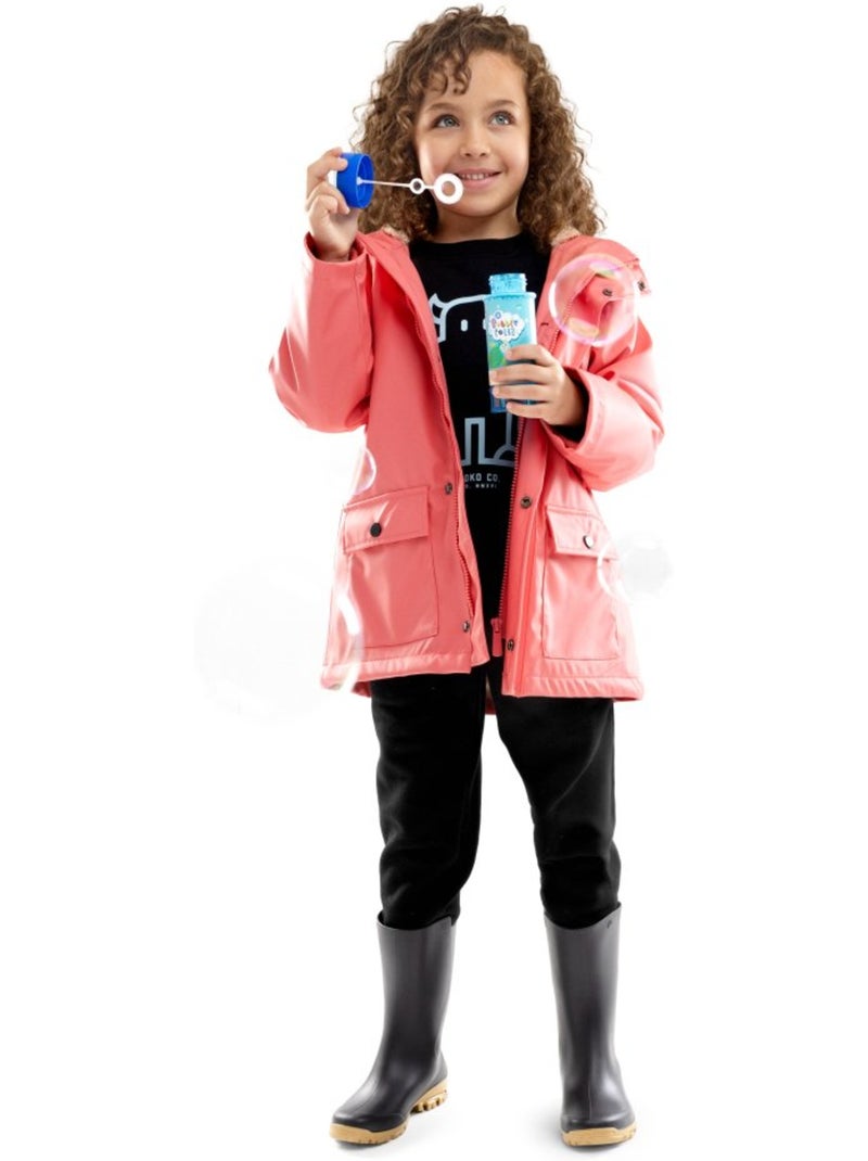 Chubasquero impermeable engomado niña lifestyle niños y niñas goji-g Rosa - Kiabi