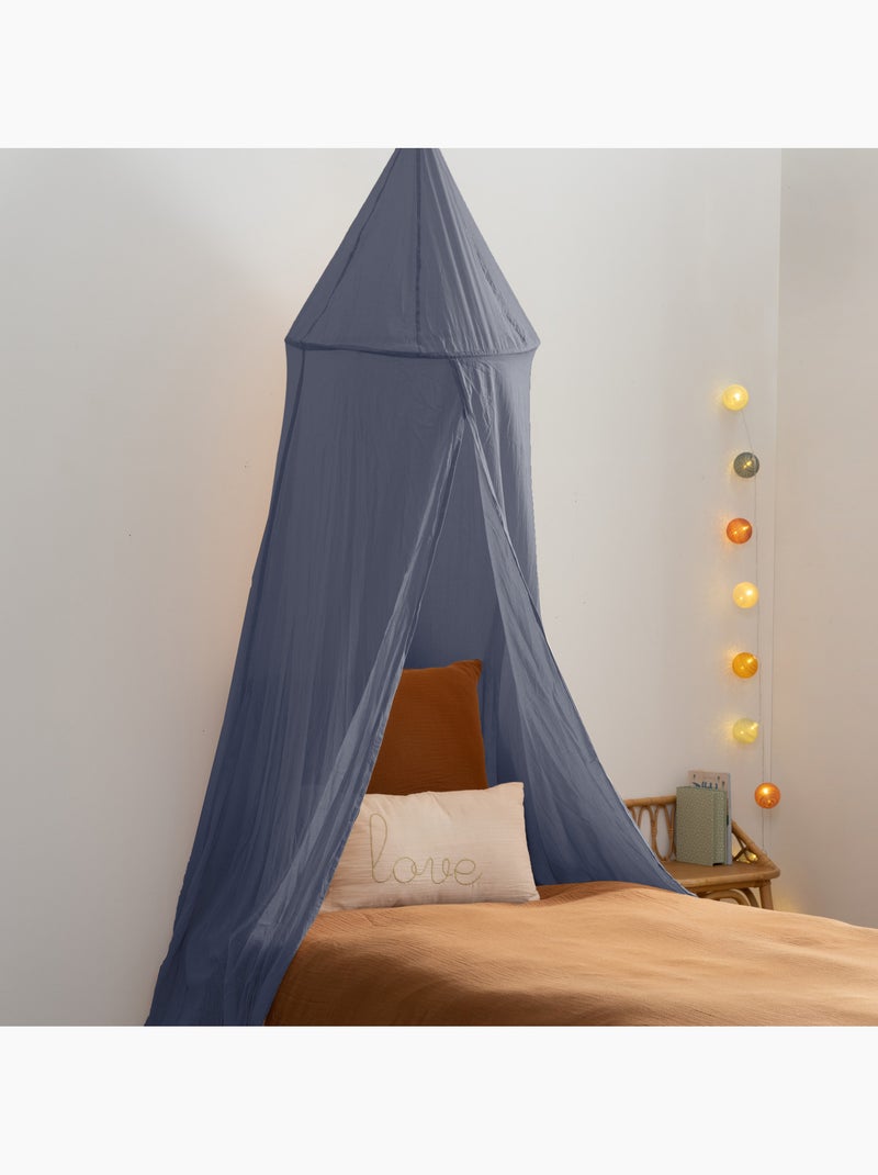 Ciel de lit lili azul gris l250xd50xh350cm Azul grisáceo - Kiabi