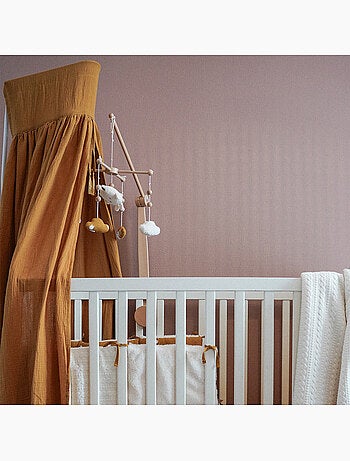 Cielo de cama infantil de doble gasa de algodón
