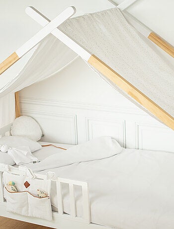 Cielo de cama tipo cabaña para niño en gasa de algodón | sevira kids