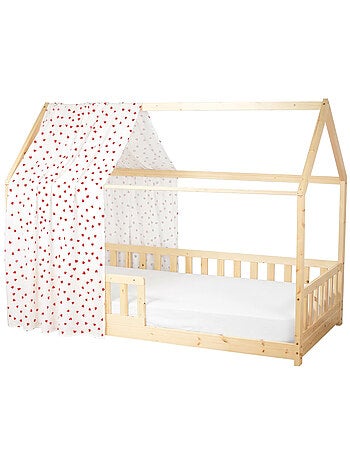 Dosel de cama cabaña en gasa de algodón | sevira kids