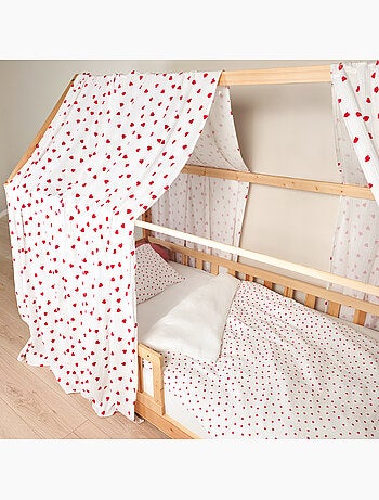Dosel de cama cabaña en gasa de algodón | sevira kids