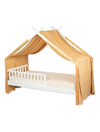 Cielo de cama tipo cabaña para niño en gasa de algodón | sevira kids