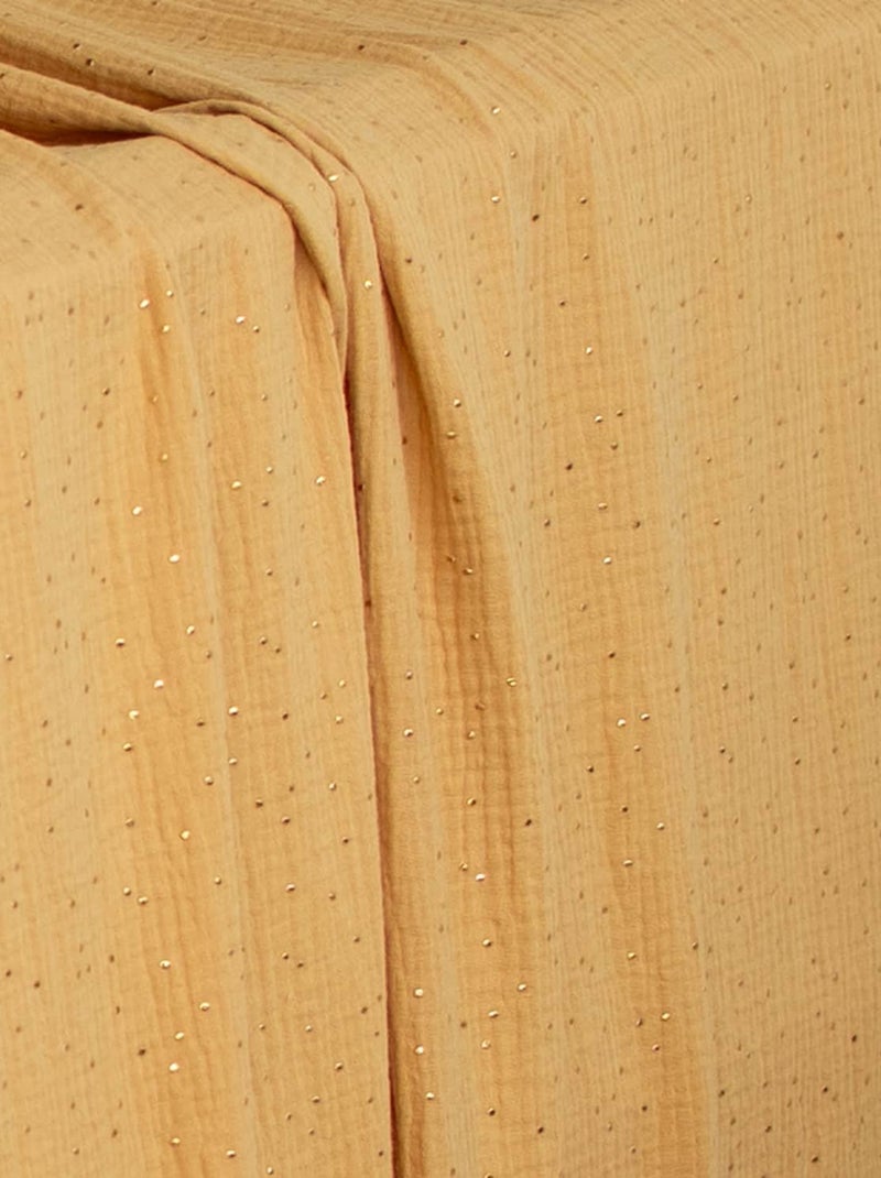 Cielo de cama tipo cabaña para niño en gasa de algodón | sevira kids Taupe/Dorado - Kiabi
